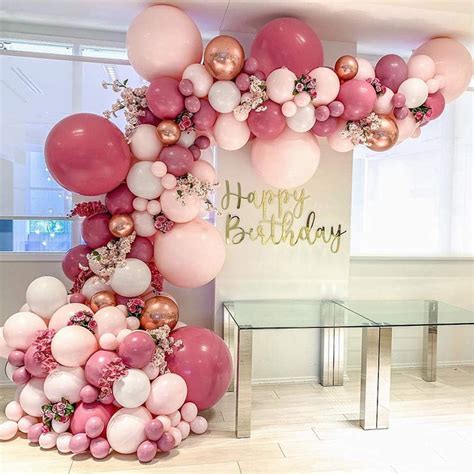 pink balloons decor